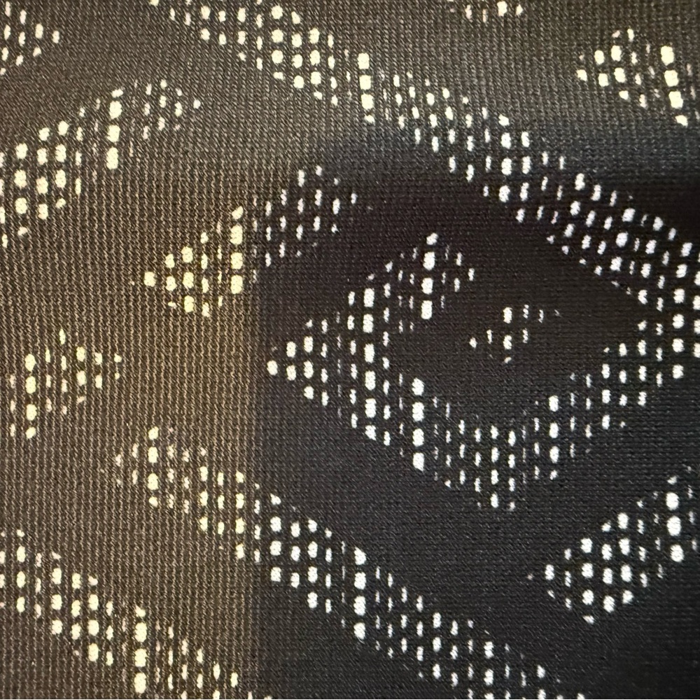 Le Chateau Black/White/Tan Geometric Print Midi Skirt - Picture 6 of 13